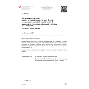 Iniz.parl. nuovi posti lavoro 09.503
