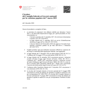 Circolare votazione popolare 7.3.2021