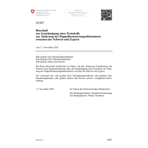 Bo Änd. Steuerabk. Schweiz Zypern 20.087