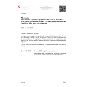M Favorire la donazione di organi 20.090