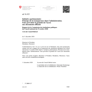 Init. parl. transp. admin. ad 16.432