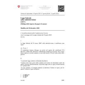 Lf radiotelevisione Mod. 18.12.20