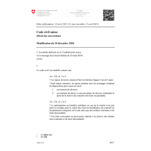 CCS D successions Mod. 18.12.20