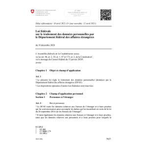 Lf traitement données personnelles DFE