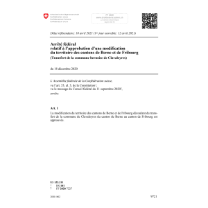 Af mod. territoire Berne Fribourg