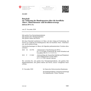 BO Änd. BG AHV 20.089