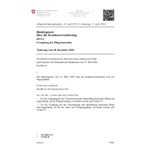 BG Krankenversicherung Änd. 18.12.2020