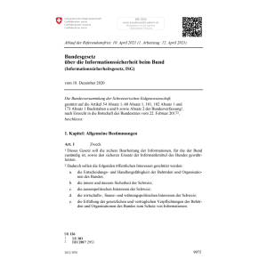 Informationssicherheitsgesetz, ISG