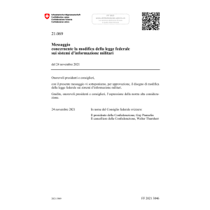 M mod. LF sist. inform. militari 21.069