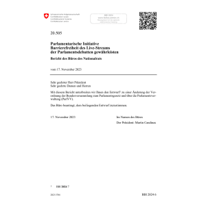 Parl.Init. Barrierefreiheit Live-Streams