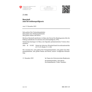 BO zum Investitionsprüfgesetz 23.086