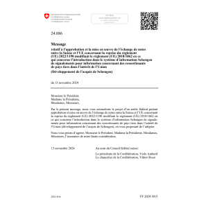 M échange notes Suisse et l’UE 24.086