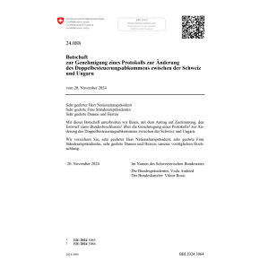 Bo Änd. Steuerabk. Schweiz Ungarn 24.088