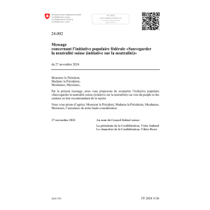 Initiative sur la neutralité 24.092