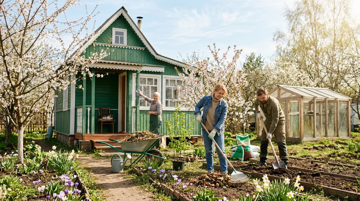 Дачный участок весной: как подготовить и какие работы провести