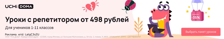 Уроки с репититором