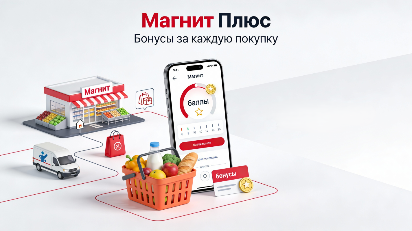 Магнит Плюс: программа лояльности, уровни участия и списание бонусов