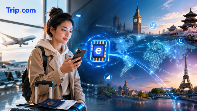 eSIM Trip.com для путешествий 2026: как купить, активировать и не переплатить за интернет за границей