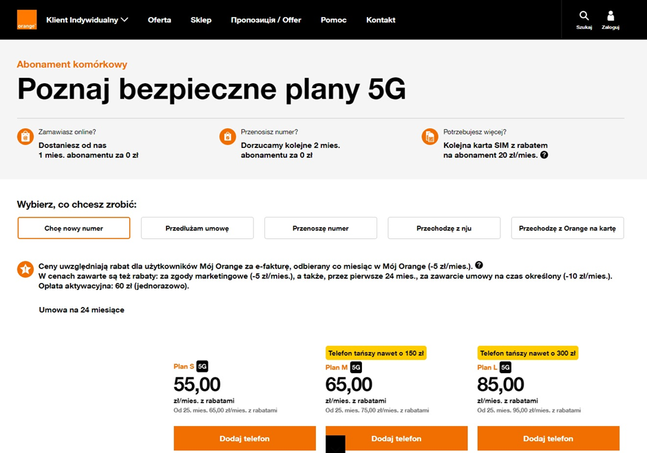 Najlepsze oferty: Orange Kod Rabatowy i Promocje