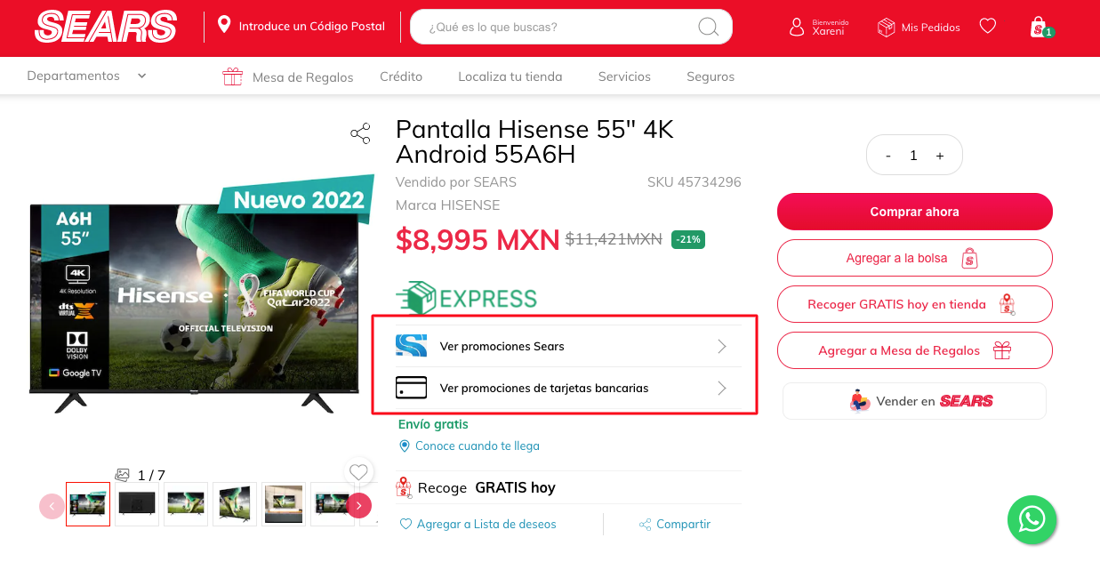 Imágen 4: Use el Cupón Sears Imágen 4: Ofertas verificadas - Cupones Sears
