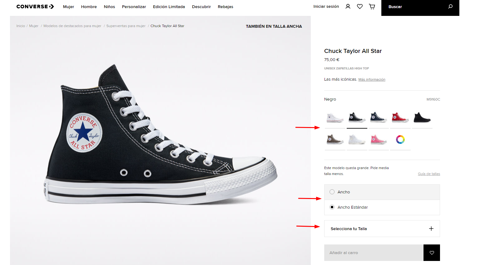 descuento converse