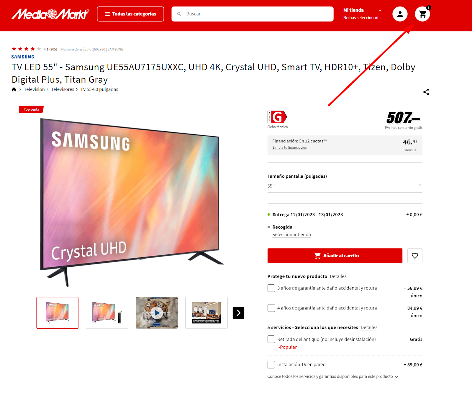 Una de las ofertas más top que tiene hoy MediaMarkt es esta smart