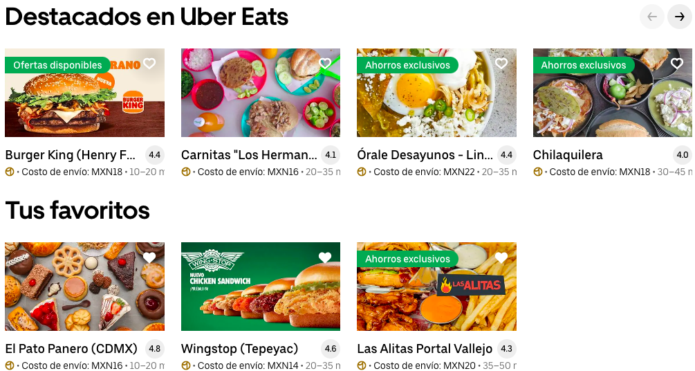 Cupones de descuento Uber Eats 30 en Septiembre 2023