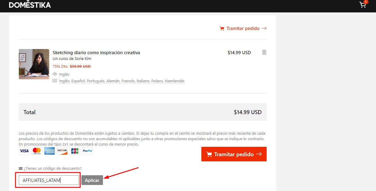 Imágen 3: Use el Cupón Domestika Imágen 3: Ofertas verificadas - Cupones Domestika