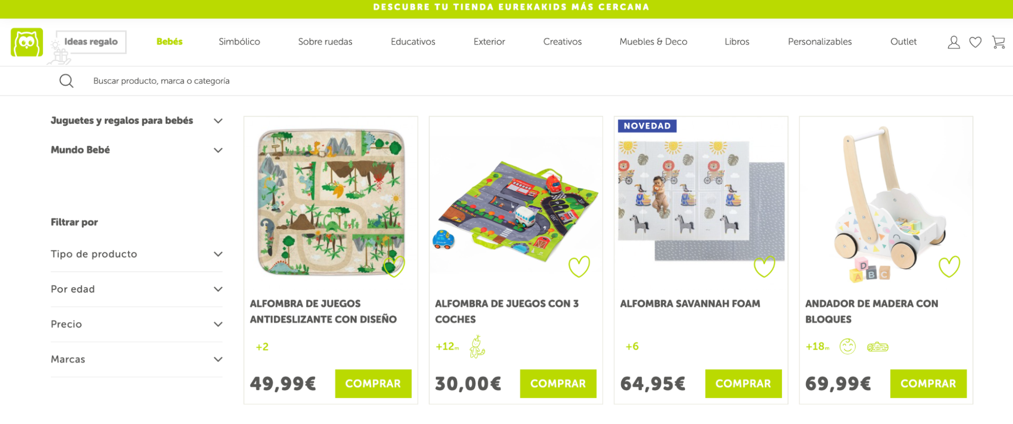 Tienda de Juguetes Online Eurekakids. Juguetes educativos de calidad