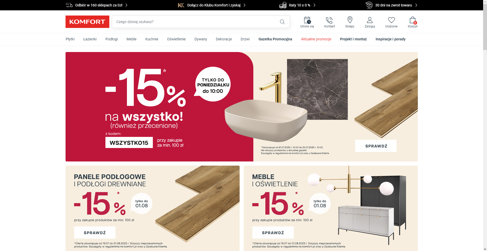 Najlepsze oferty: Komfort Kod Rabatowy i Promocje