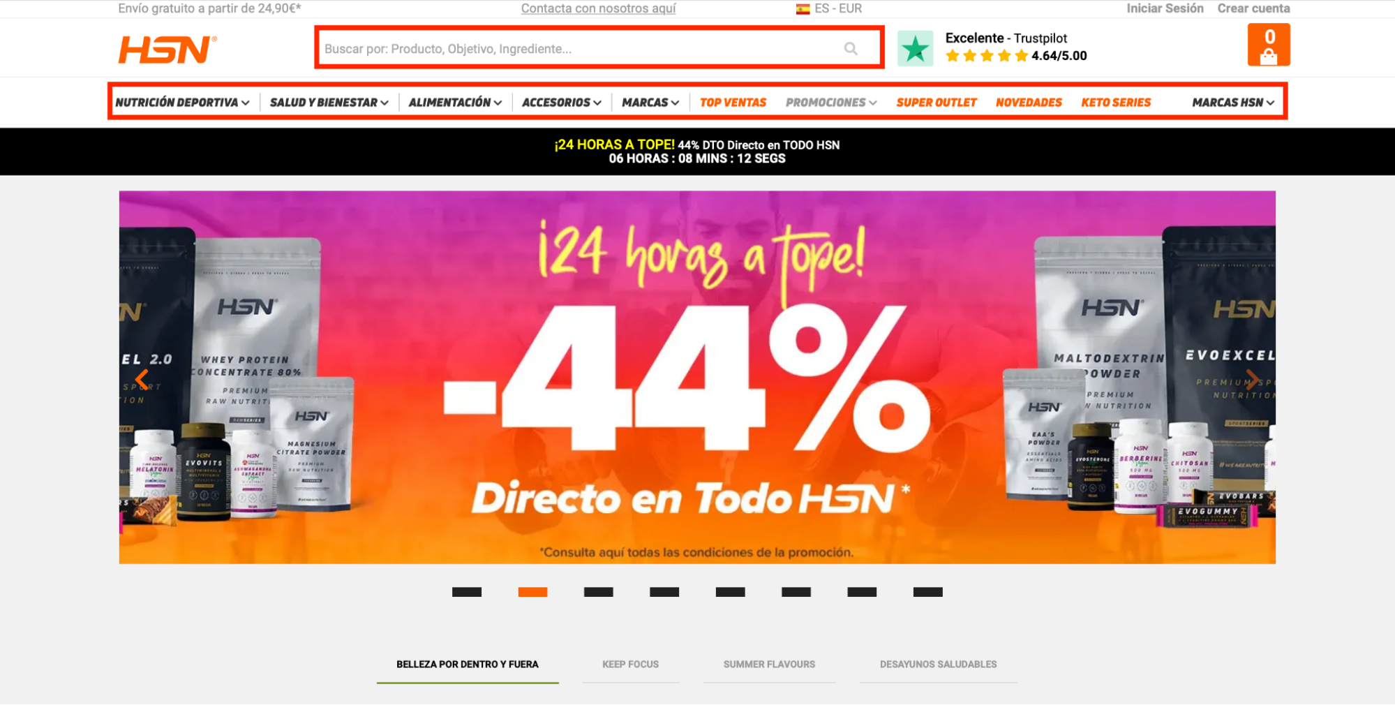 Imagen 5: Usar código promocional en HSN