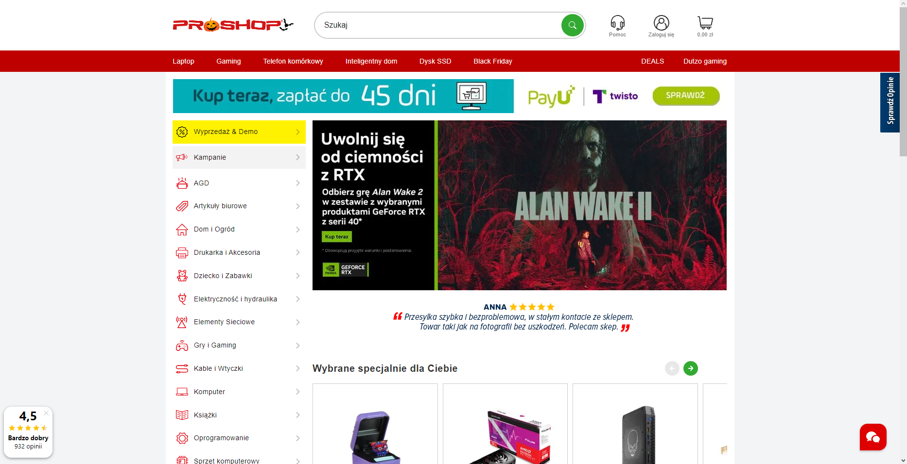 Kody Rabatowe Proshop Najlepsze oferty: Proshop Kod Rabatowy i Promocje