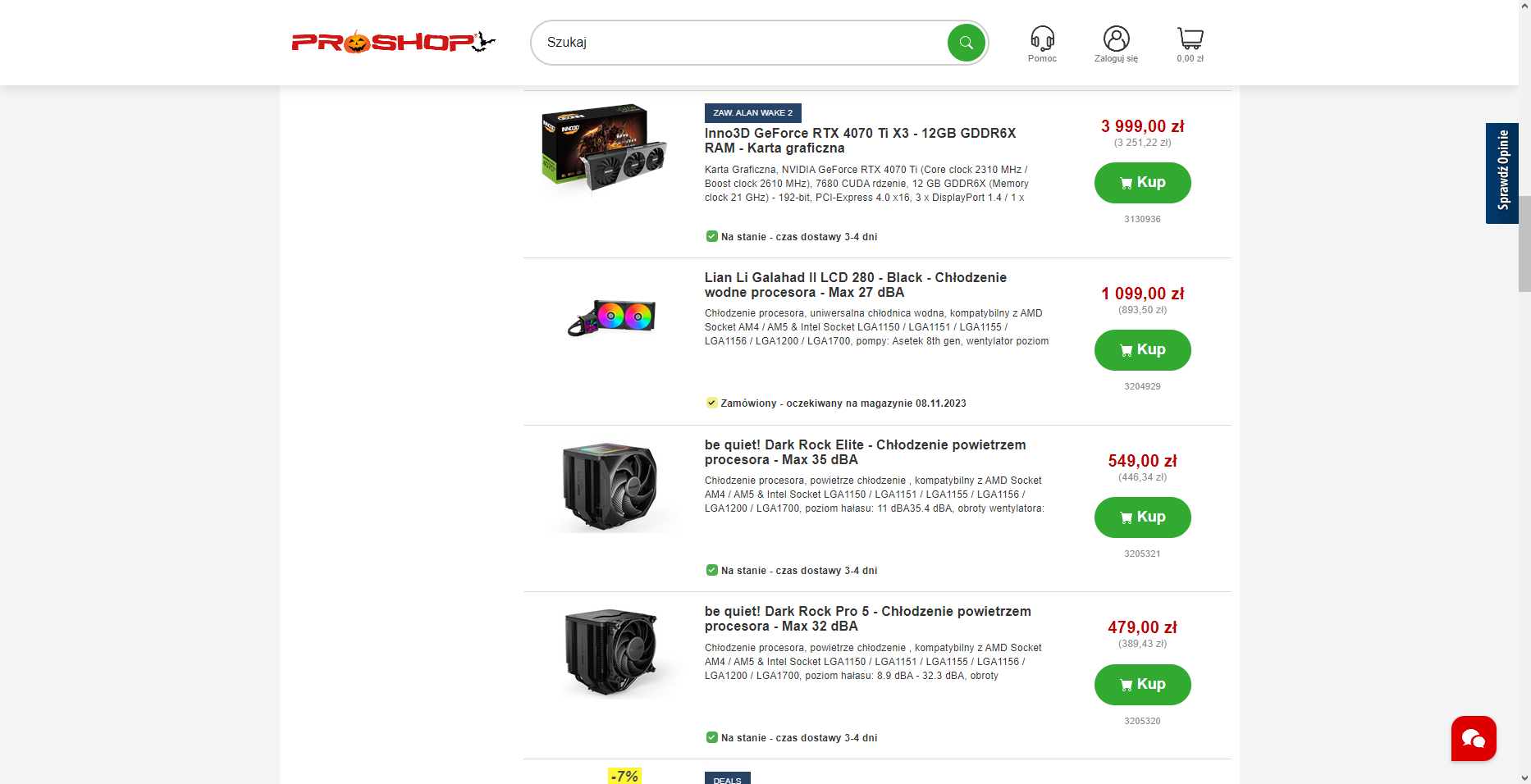 Obraz 2 - Kody Rabatowe Proshop Obraz 2 - Najlepsze oferty: Proshop Kod Rabatowy i Promocje