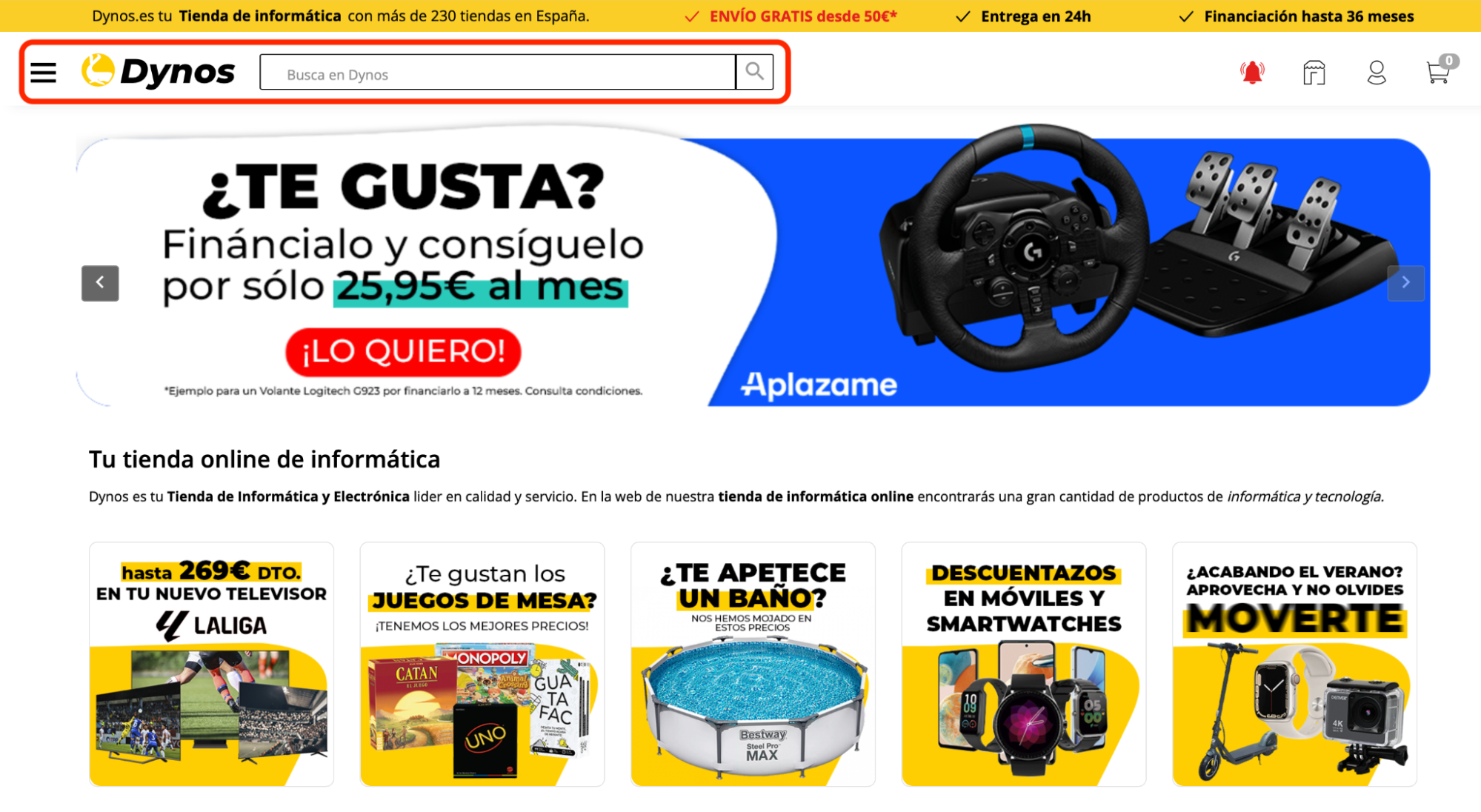 Imagen 6: Usar código promocional en Dynos