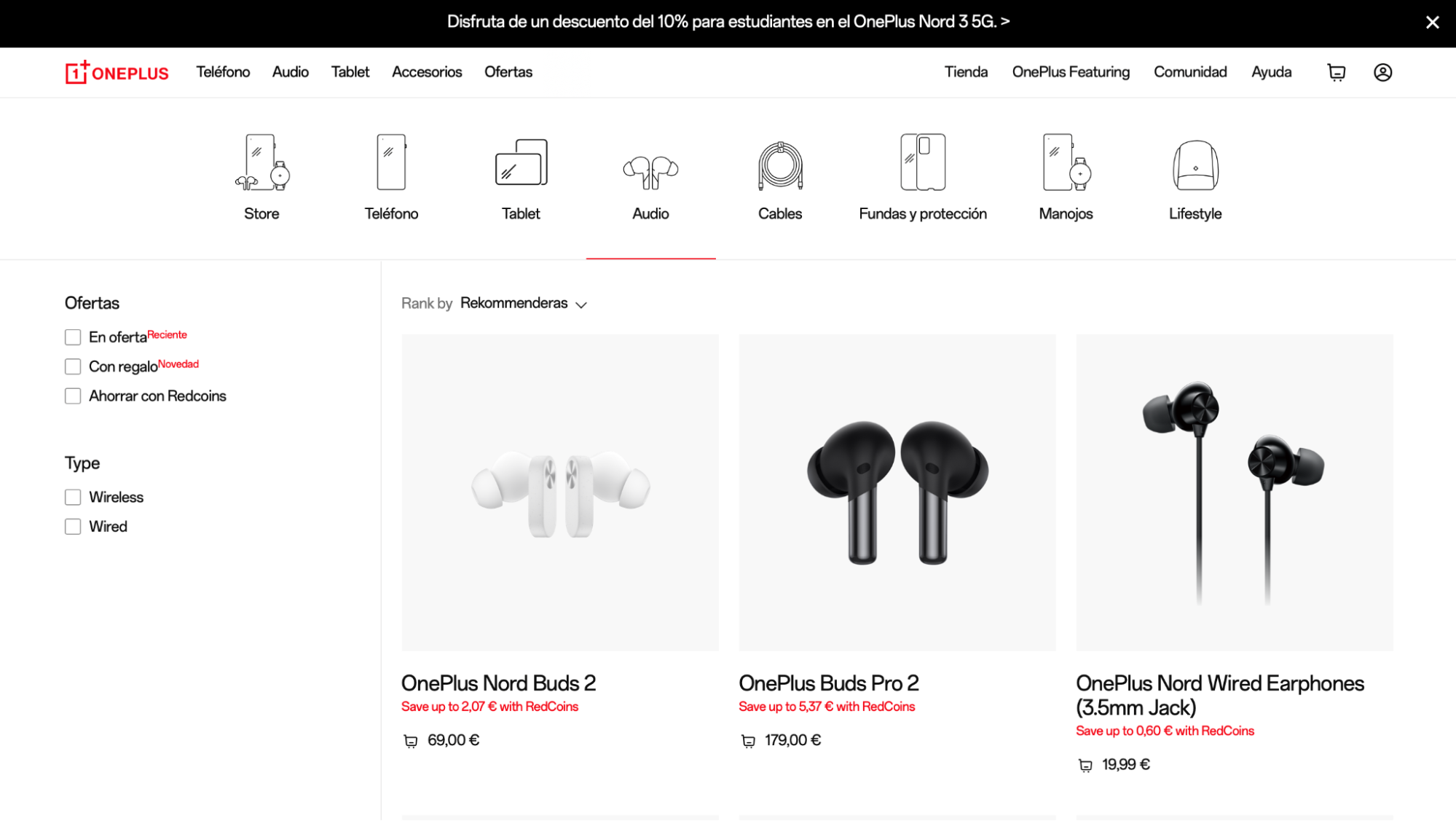 Imagen 2: Usar código promocional en OnePlus