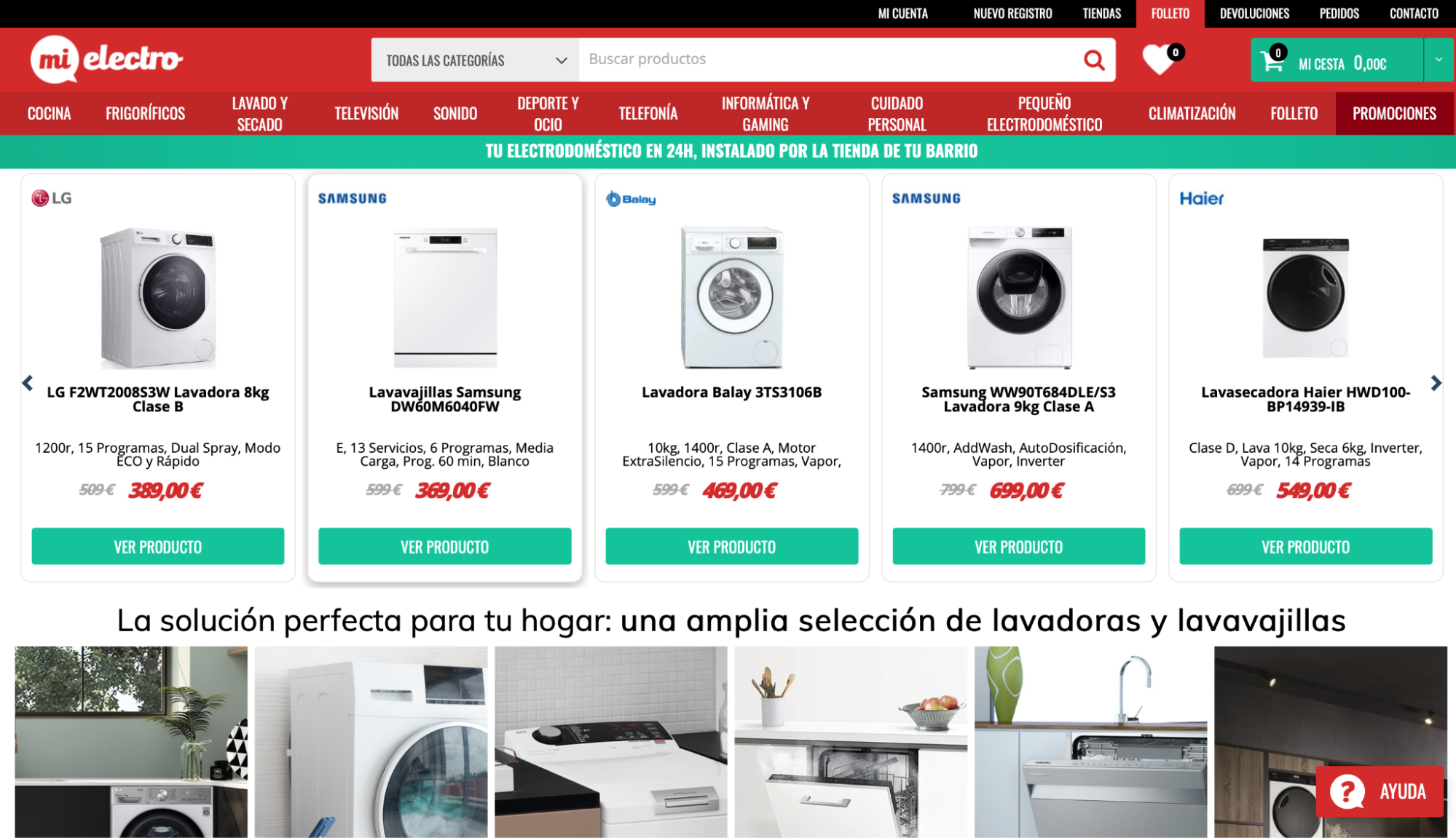 Imagen 3: Usar código promocional en MiElectro