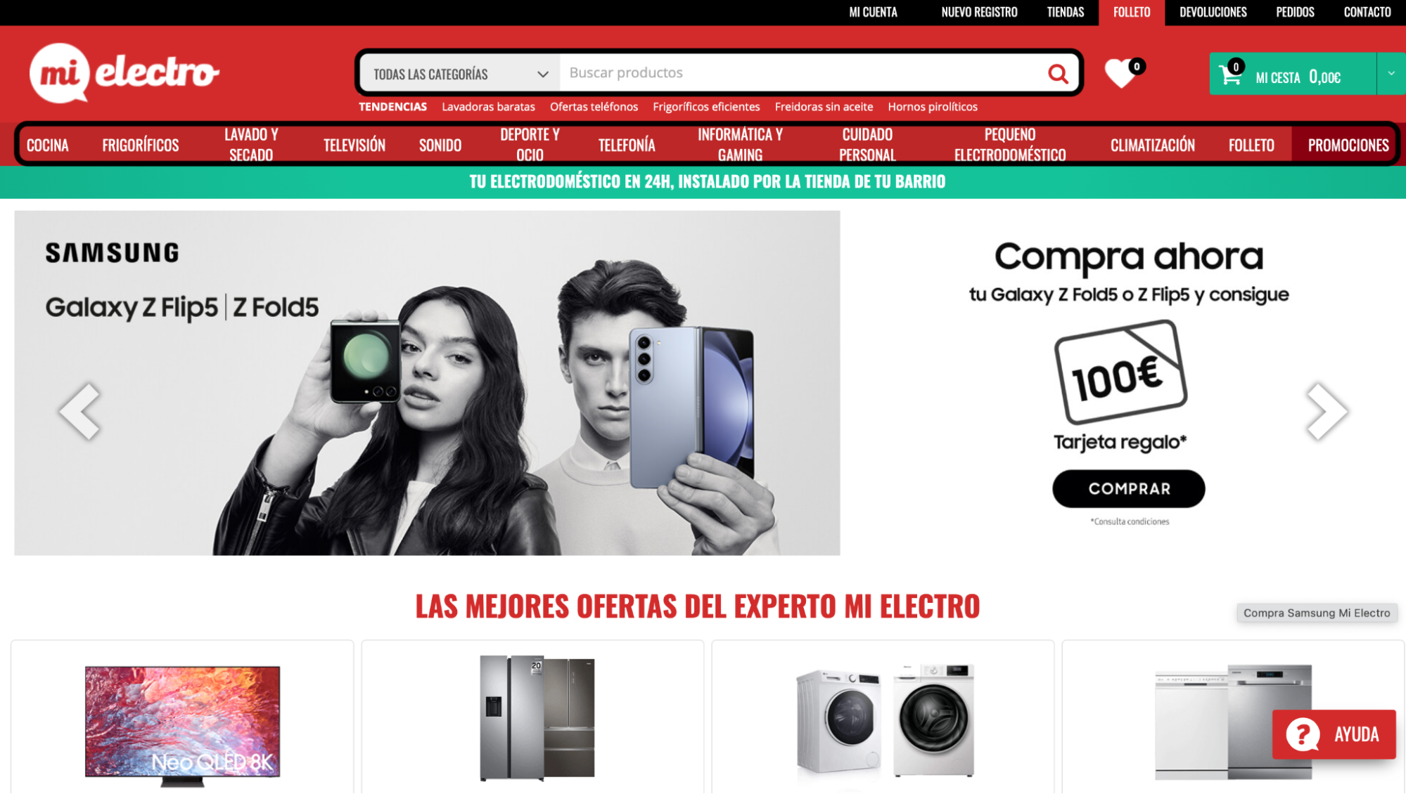 Imagen 6: Usar código promocional en MiElectro