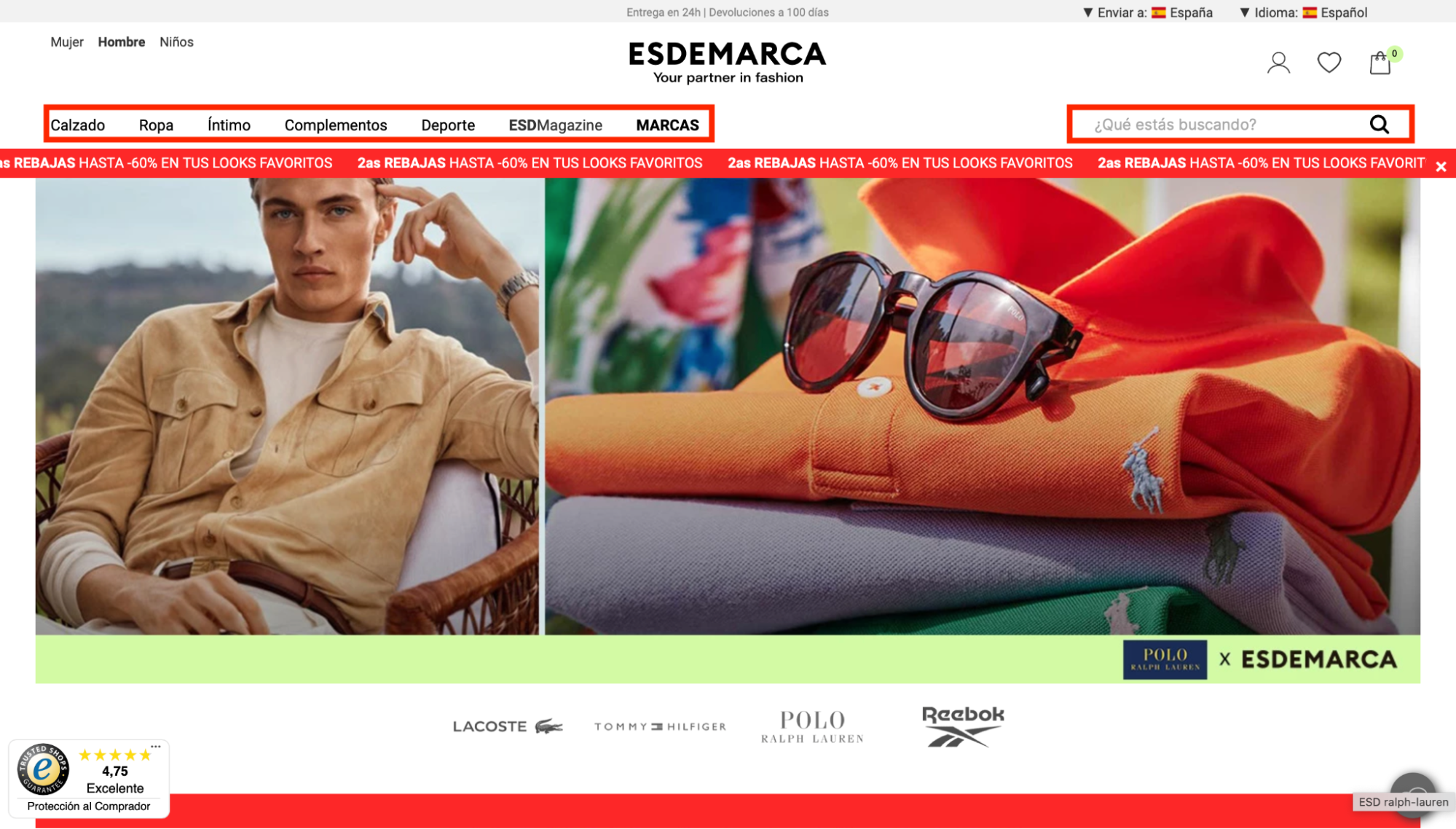 Imagen 6: Usar código promocional en Esdemarca