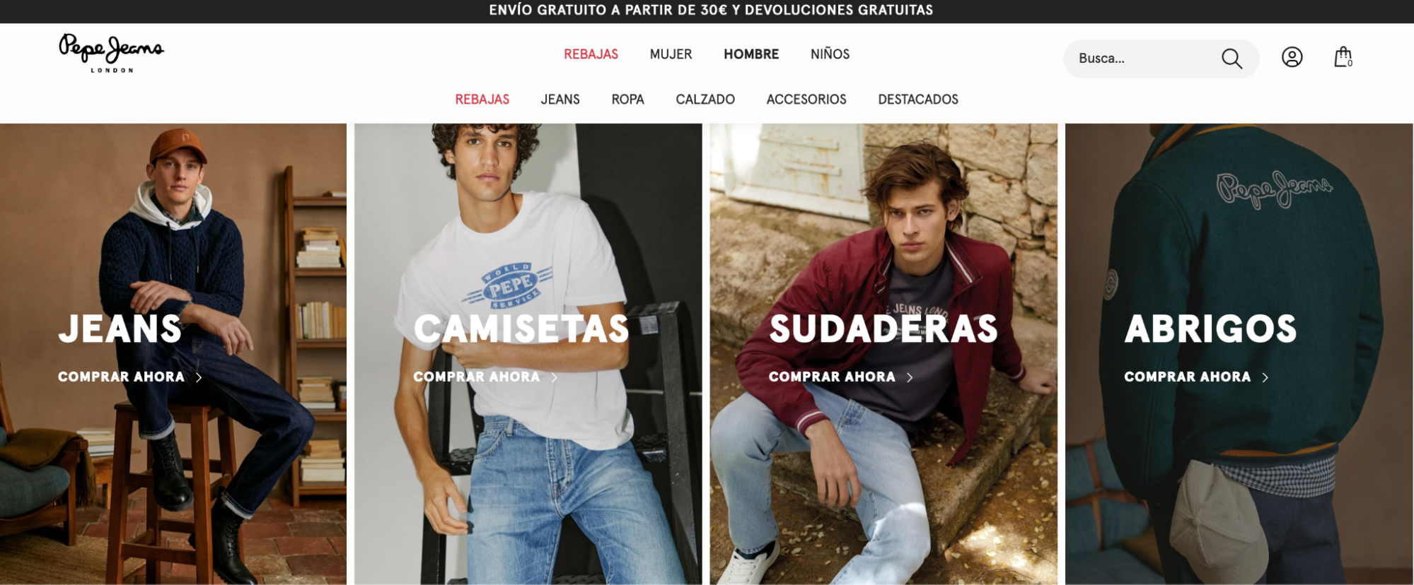 Imagen 2: Usar código promocional en Pepe Jeans