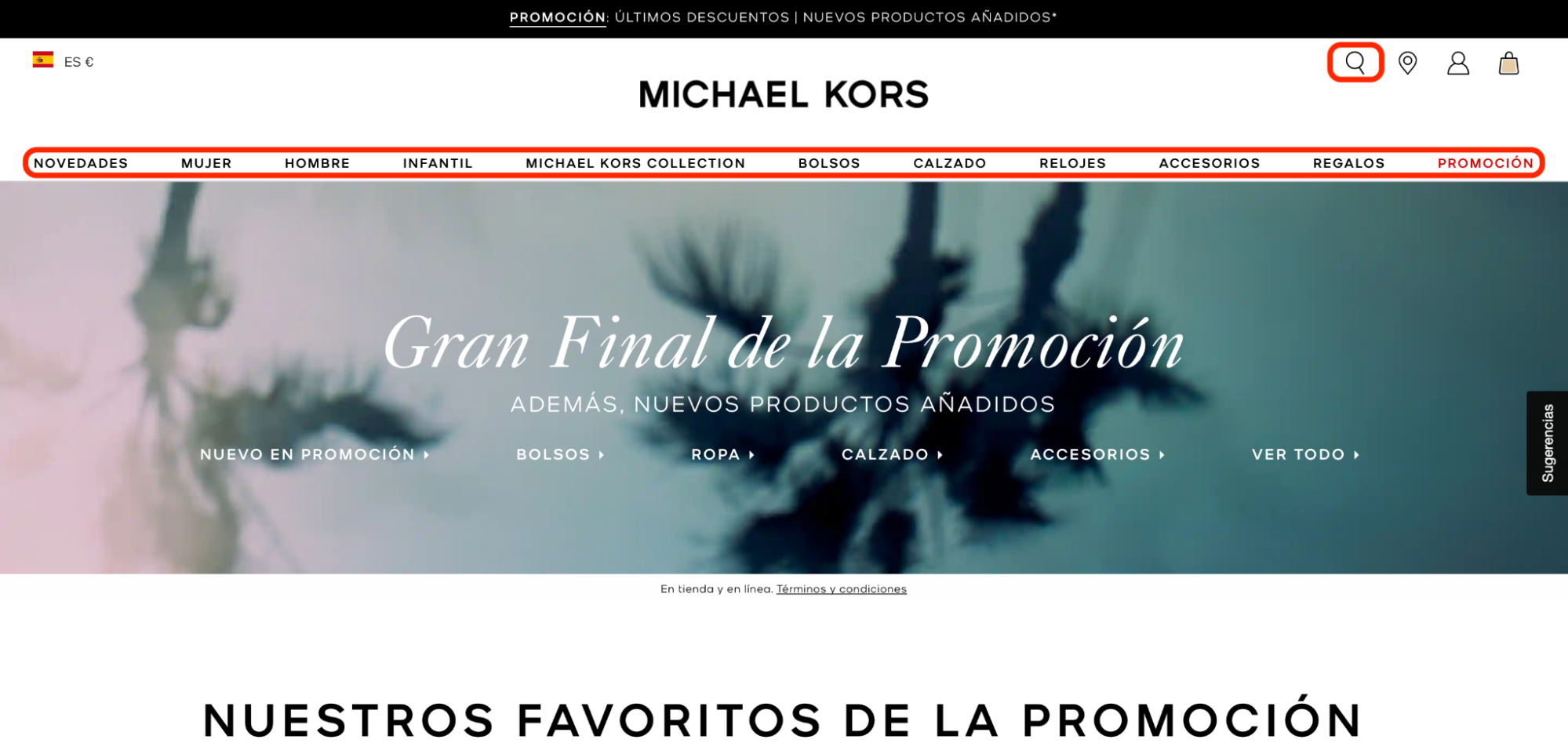 Imagen 7: Usar código promocional en Michael Kors