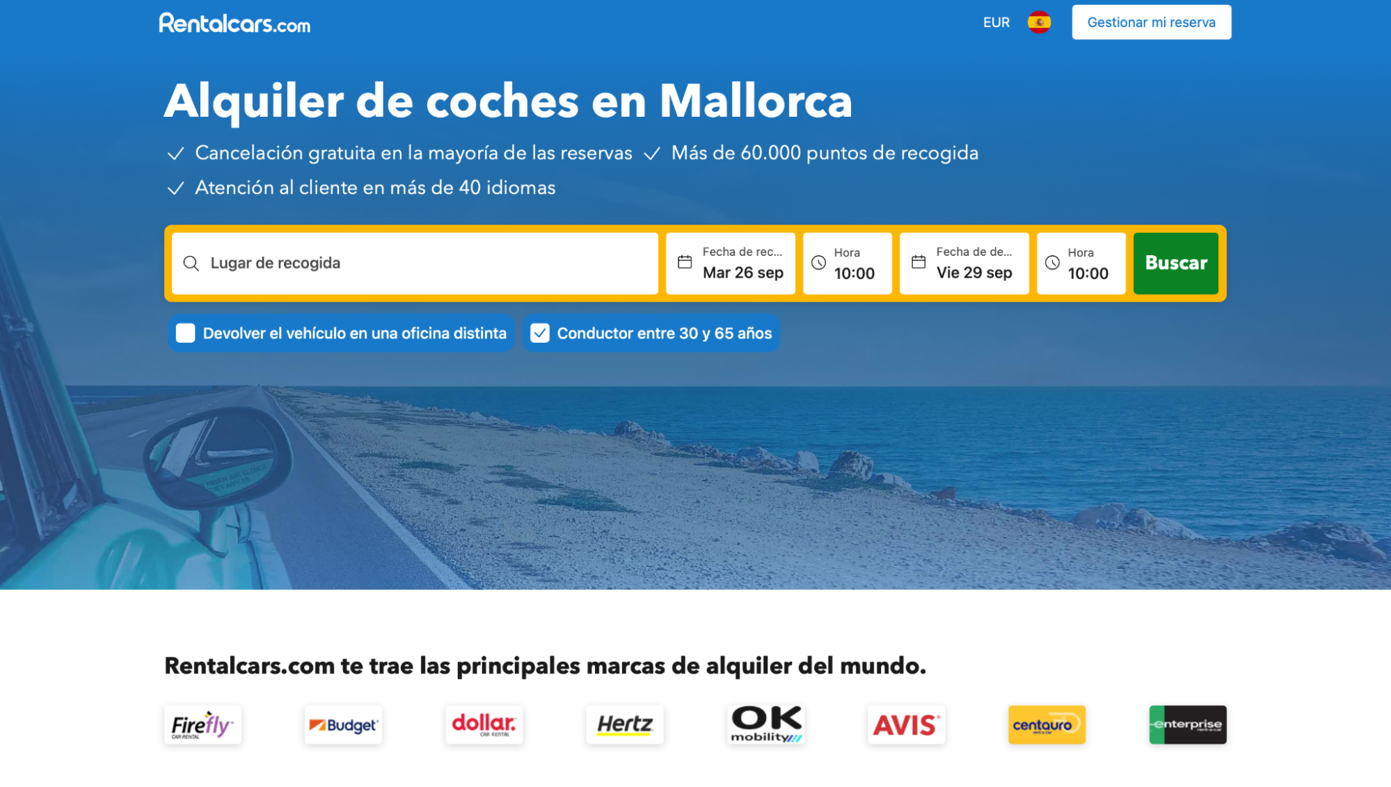 Ofertas exclusivas de cashback para alquilar coches en español