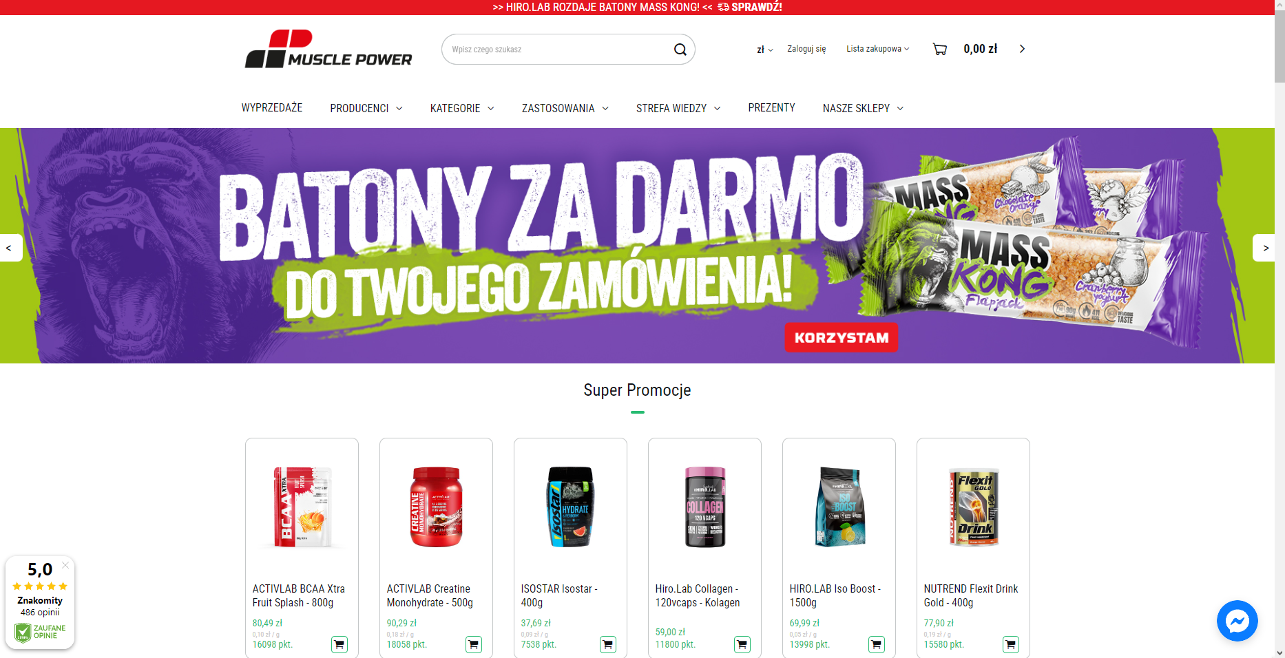 Najlepsze oferty: MusclePower Kod Rabatowy i Promocje