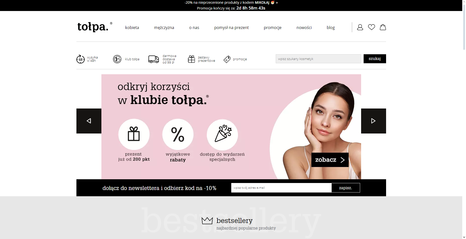 Kody Rabatowe Tołpa Najlepsze oferty: Tołpa Kod Rabatowy i Promocje