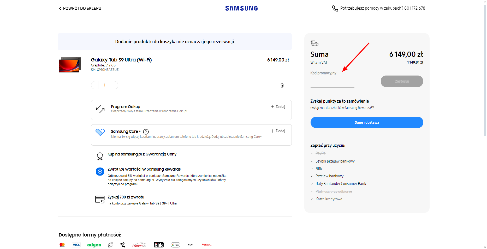 Obraz 4 - Najlepsze oferty: Samsung Kod Rabatowy i Promocje