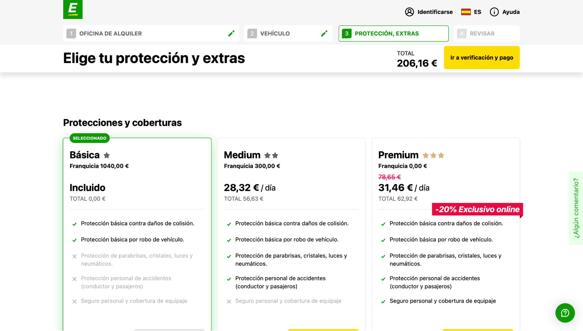 Imagen 8: Usar código promocional en Europcar