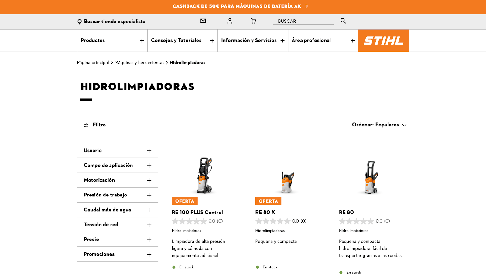 Imagen 4: Usar código promocional en STIHL