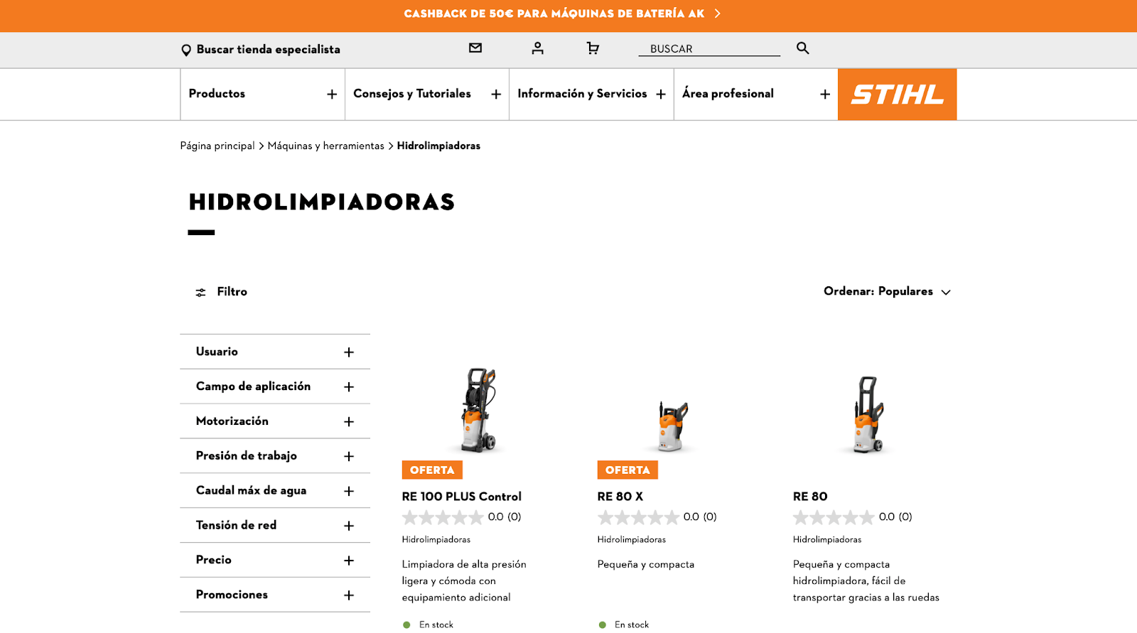 Imagen 18: Usar código promocional en STIHL