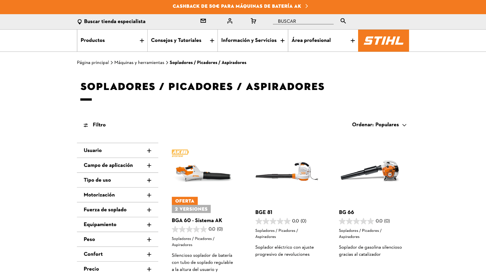 Imagen 16: Usar código promocional en STIHL