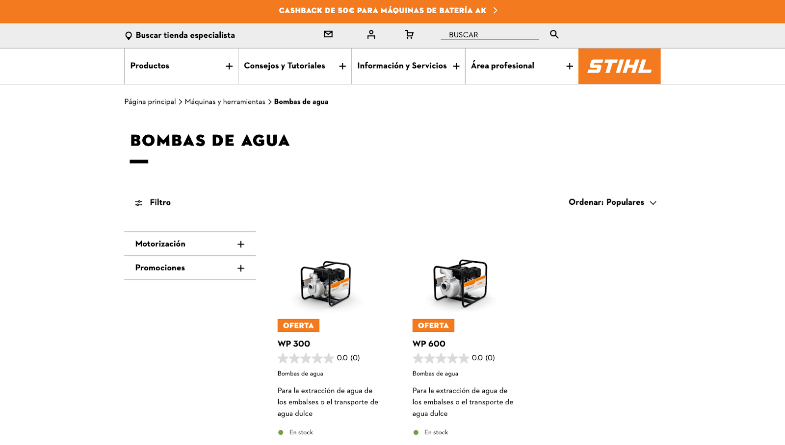 Imagen 3: Usar código promocional en STIHL