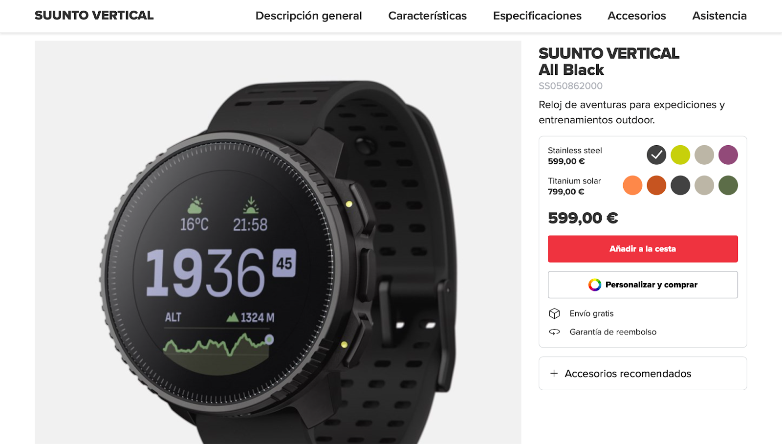 Deportes Suunto · Suunto Race · Electrónica deportiva · El Corte Inglés (4)